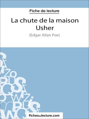 cover image of La chute de la maison Usher